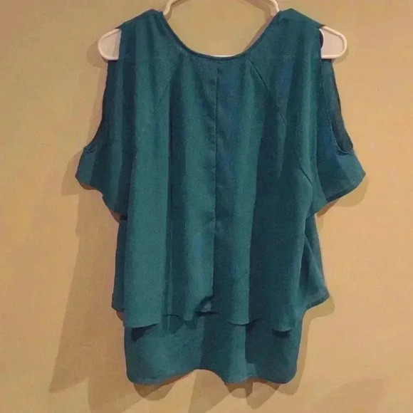 Juicy Couture women's teal green blouse size large - Picture 3 of 4